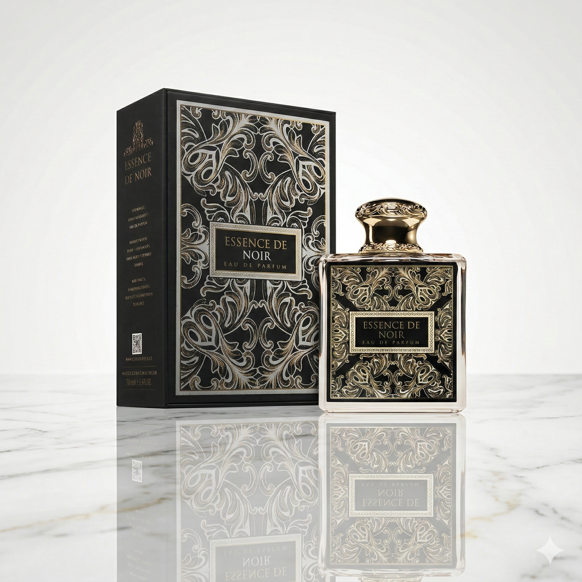 Flacon du parfum oriental Essence de Noir par French Avenue chez NEWREINE Lyon.