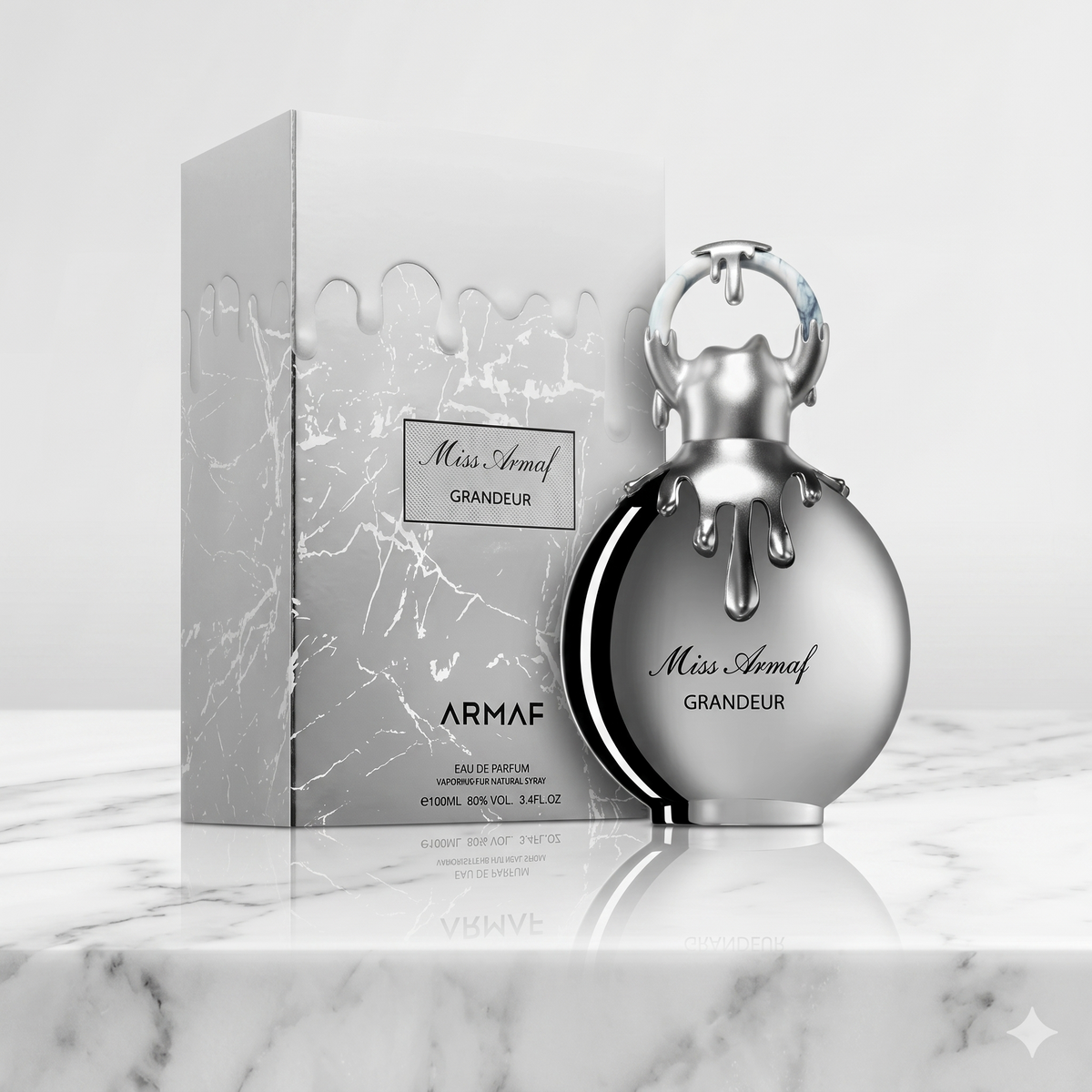 Flacon du parfum oriental Miss Armaf Grandeur par Armaf chez NEWREINE Lyon.