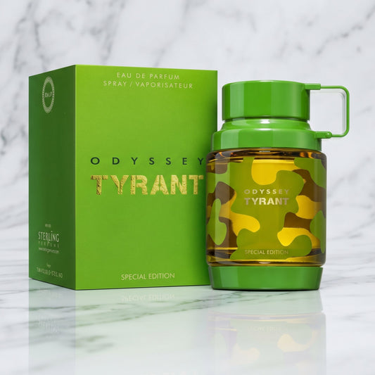 Flacon Odyssey Tyrant Armaf eau de parfum orientale disponible chez NEWREINE Lyon.