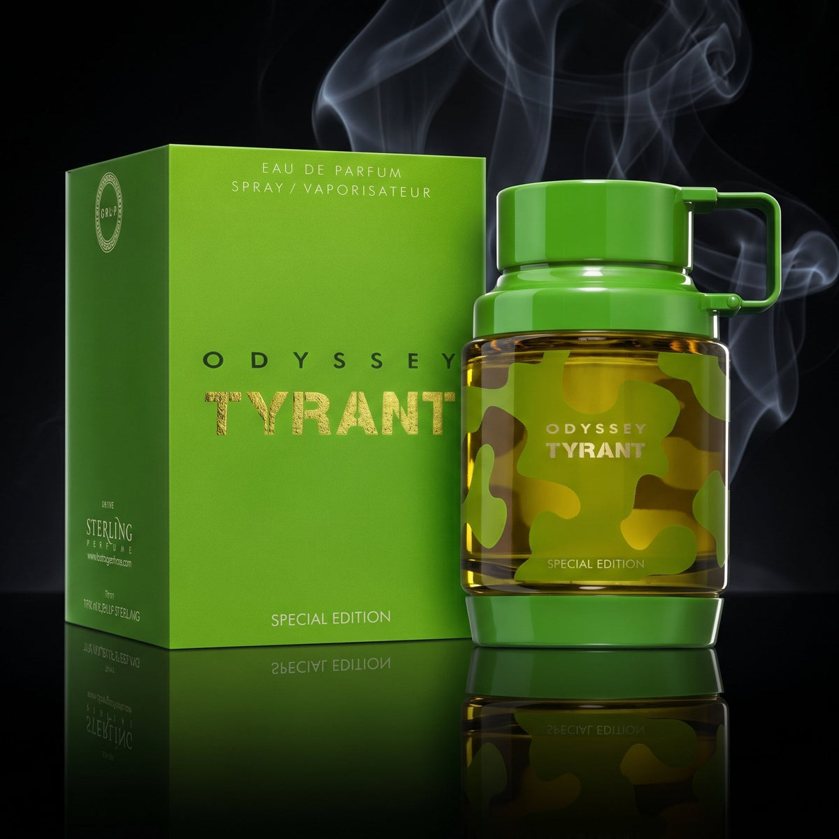 Présentation raffinée du parfum Odyssey Tyrant Armaf au cœur de la parfumerie NEWREINE Lyon.